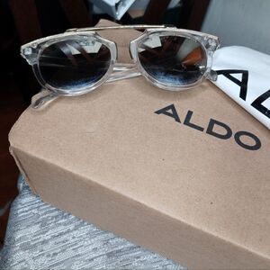 Aldo Transparent Sunglasses with Dark Lenses